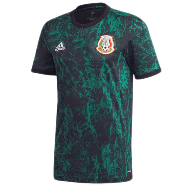 Authentic Camiseta México Pre Match 2020 Azul